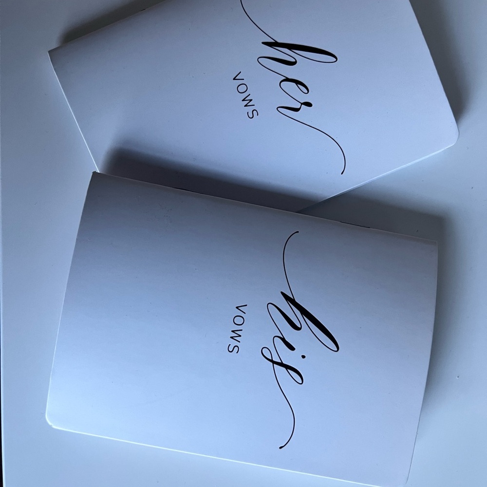 His and Her Vows Notebooks